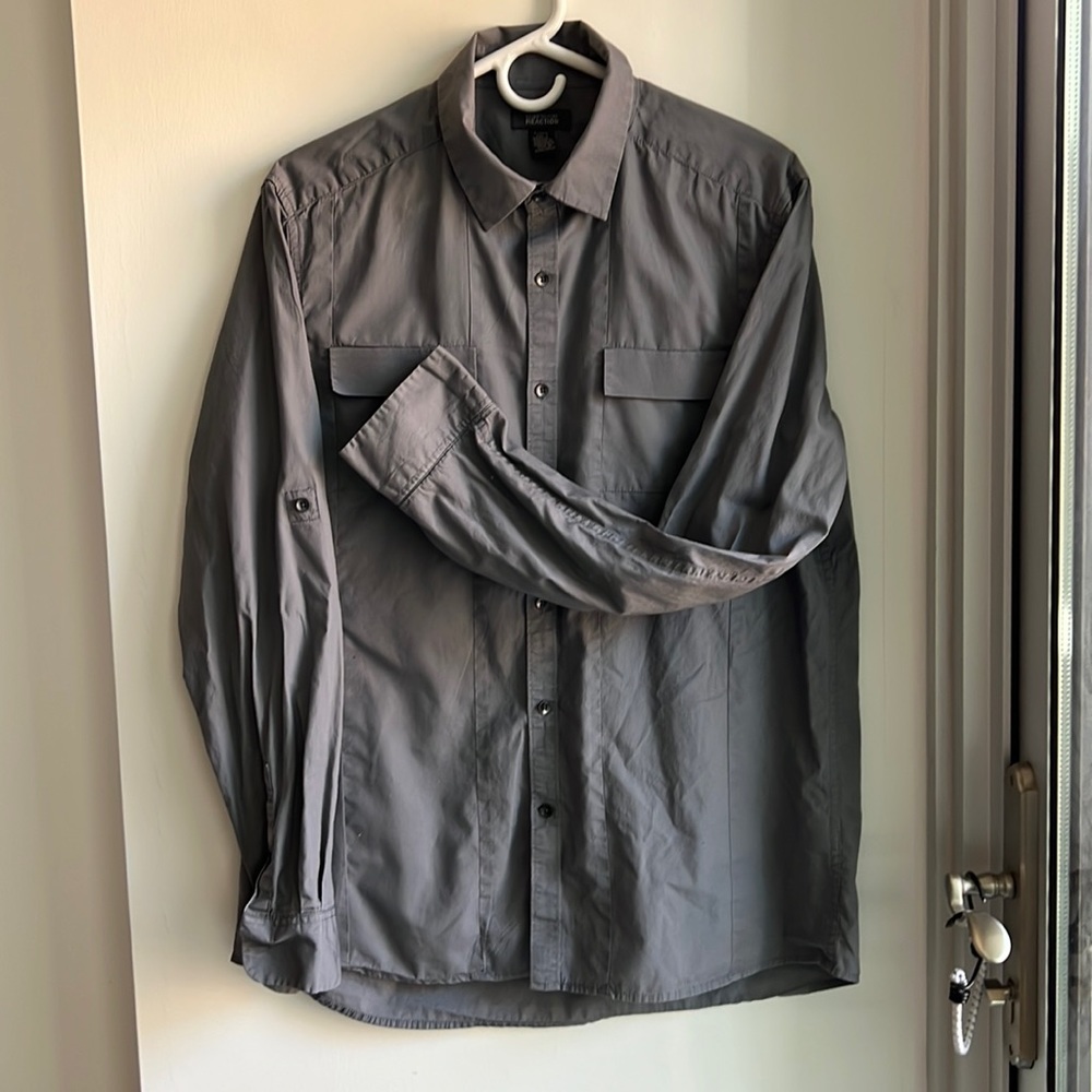 Kenneth Cole Reaction Convertible Sleeve Shirt
